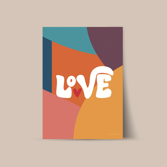 Affiche "Love en couleurs"