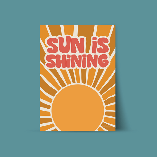 Affiche "Sun is shining"