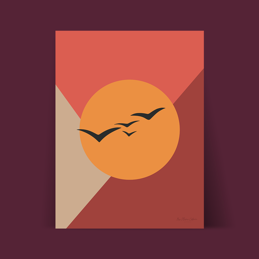 Affiche "Sunny Birds"