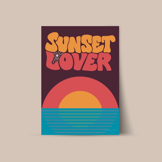 Affiche "Sunset lover"