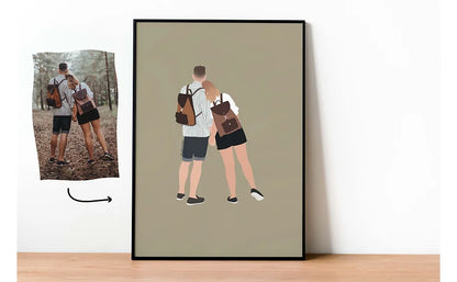 Illustration personnalisée au format A4 - Numérique ou Imprimée